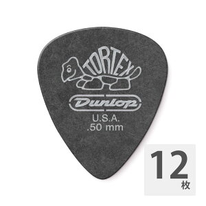 JIM DUNLOP 488 Tortex Pitch Black Standard 0.50mm M^[sbN×12