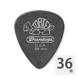 JIM DUNLOP 488 Tortex Pitch Black Standard 0.88mm M^[sbN×36