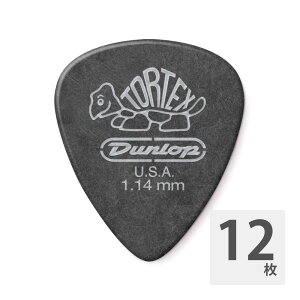 JIM DUNLOP 488 Tortex Pitch Black Standard 1.14mm M^[sbN×12