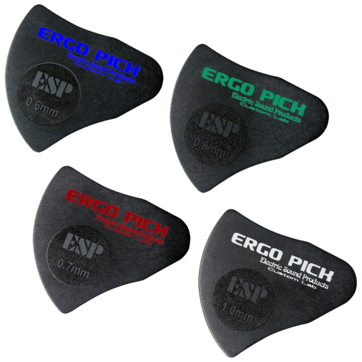 楽天市場】ESP ERGO PICK 4種類各1枚セット ギターピック : chuya 