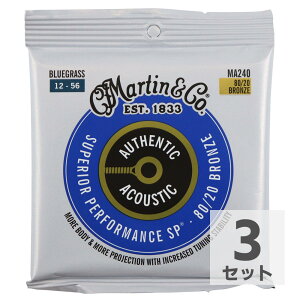 MARTIN MA240 Superior Performance Bronze Bluegrass AR[XeBbNM^[×3Zbg