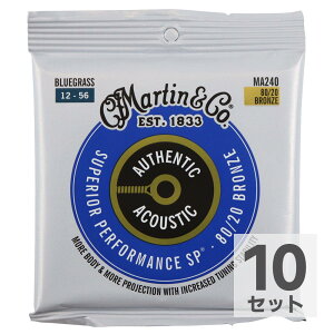 MARTIN MA240 Superior Performance Bronze Bluegrass AR[XeBbNM^[×10Zbg