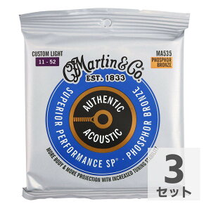 MARTIN MA535 Superior Performance Phospher Bronze Custom Light AR[XeBbNM^[×3Zbg