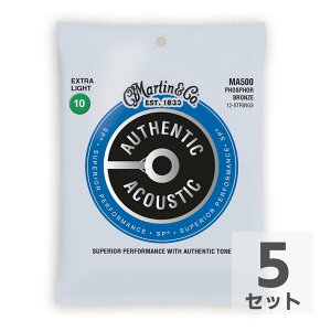 MARTIN MA500 Superior Performance Phospher Bronze Extra Light 12pAR[XeBbNM^[×5Zbg
