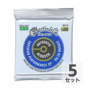 MARTIN MA170 Superior Performance Bronze Extra Light AR[XeBbNM^[×5Zbg