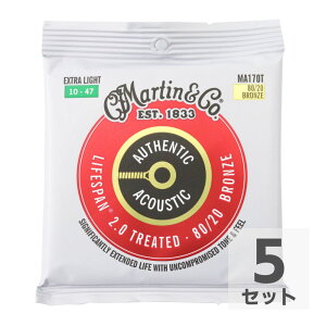 MARTIN MA170T Treated with Lifespan Bronze Extra Light AR[XeBbNM^[×5Zbg