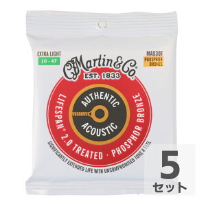 MARTIN MA530T Treated with Lifespan Phospher Bronze Extra Light AR[XeBbNM^[×5Zbg