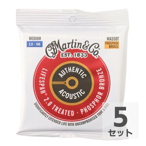 MARTIN MA550T Treated with Lifespan Phospher Bronze Medium AR[XeBbNM^[×5Zbg