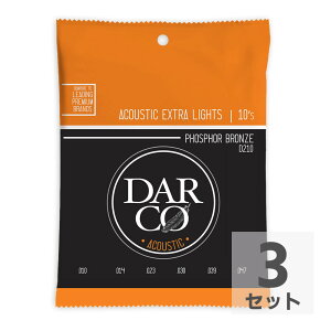 Darco D210 Acoustic Phospher Bronze Extra Light AR[XeBbNM^[×3Zbg