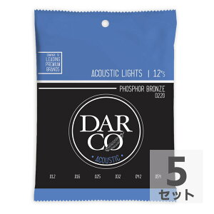 Darco D220 Acoustic Phospher Bronze Light AR[XeBbNM^[×5Zbg