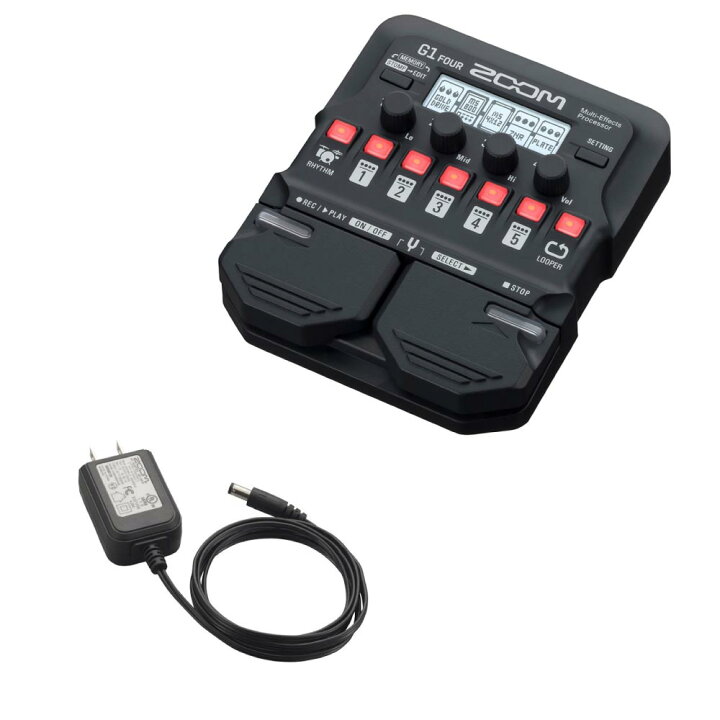 楽天市場】ZOOM G1 FOUR ギターマルチエフェクター 専用アダプター付き 