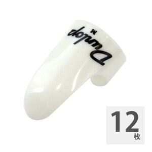 JIM DUNLOP 9011 White Plastic Fingerpicks ~fBA tBK[sbN×12