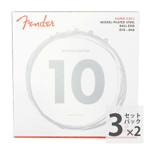 tF_[ GLM^[ 13Zbg×2 Super 250's Nickel-Plated Steel 250R 10-46 3 pack Fender