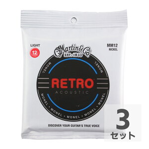 MARTIN MM12 Retro Acoustic Monel Nickel Light AR[XeBbNM^[ ×3Zbg