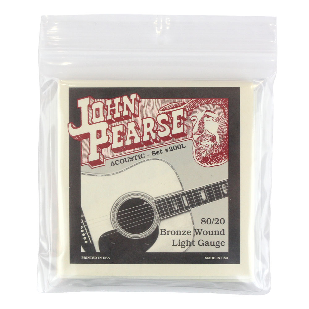 John Pearse 200L アコースティックギター弦 12-53×6セット