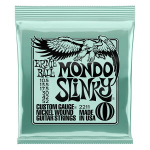 A[j[{[ ERNIE BALL 2211 Mondo Slinky Nickel Wound Electric Guitar Strings 105-52 Gauge GLM^[ ×3Zbg