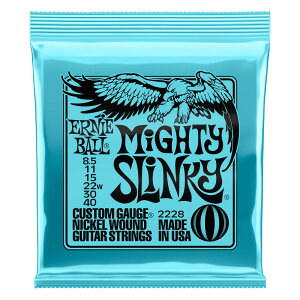 A[j[{[ ERNIE BALL 2228 Mighty Slinky Nickel Wound Electric Guitar Strings 085-40 Gauge GLM^[ ×3Zbg