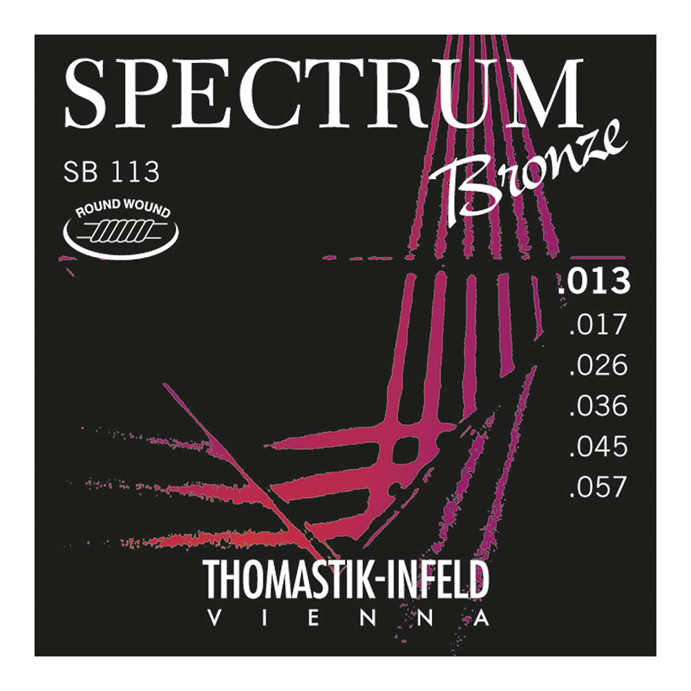 トマスティック スペクトラムブロンズ アコギ弦 Thomastik-Infeld 好評 SB113 Spectrum 人気海外一番 アコースティックギター弦×6セット Bronze 13-57