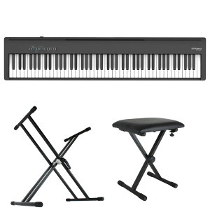 ���[�����h ROLAND FP-30X-BK Digital Piano �u���b�N �d�q�s�A�m �L�[�{�[�h�X�^���h �L�[�{�[�h�x���` 3�_�Z�b�g [���� Bset]