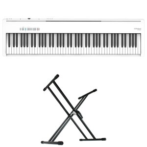 ���[�����h ROLAND FP-30X-WH Digital Piano �z���C�g �d�q�s�A�m �L�[�{�[�h�X�^���h 2�_�Z�b�g [���� Aset]