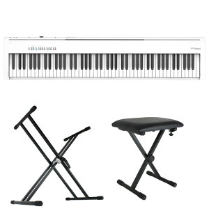 ���[�����h ROLAND FP-30X-WH Digital Piano �z���C�g �d�q�s�A�m �L�[�{�[�h�X�^���h �L�[�{�[�h�x���` 3�_�Z�b�g [���� Bset]