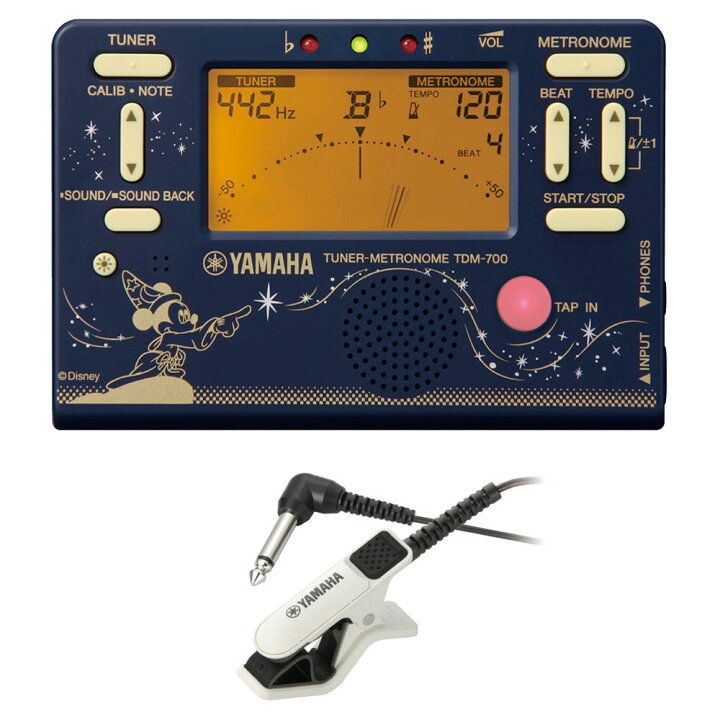 楽天市場 Yamaha Tdm 700df2 ディズニー ファンタジア ミッキー チューナー メトロノーム Tm 30wh チューナーマイク付き 2点セット Chuya Online