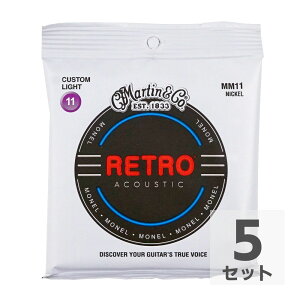 MARTIN MM11 Retro Acoustic Monel Nickel Custom Light AR[XeBbNM^[×5Zbg