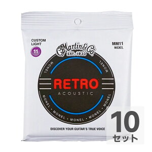 MARTIN MM11 Retro Acoustic Monel Nickel Custom Light AR[XeBbNM^[×10Zbg
