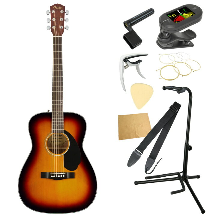 楽天市場】フェンダー Fender CC-60S Concert WN 3-Color Sunburst 