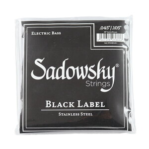 Sadowsky SBS45 Black ブラックラベル ステンレススチール エレキベース弦×2セット