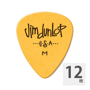 JIM DUNLOP 479MD POLYS PICK MEDIUM YELLOW M^[sbN×12