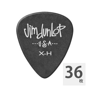 JIM DUNLOP 479XH POLYS PICK EXTRA HEAVY BLACK M^[sbN×36