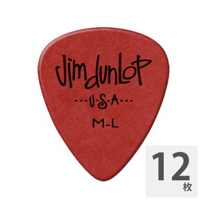 JIM DUNLOP 479ML POLYS PICK MEDIUM LIGHT RED M^[sbN×12