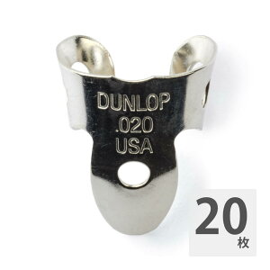 JIM DUNLOP 36R020 Nickel Silver Mini Fingerpicks tBK[sbN×20