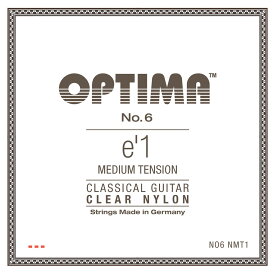 Optima Strings No6.NMT1 Nylon E1 Medium 1弦 バラ弦 クラシックギター弦×3本