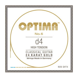 Optima Strings NO6.GHT4 No.6 24K Gold D4 High 4�� �o���� �N���V�b�N�M�^�[��×3�{