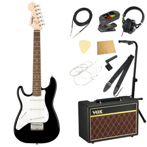 Squier Mini Stratocaster Left-Handed Laurel Black p GLM^[ VOXAvt 11_ S҃Zbg