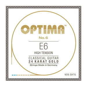Optima Strings NO6.GHT6 No.6 24K Gold E6 High 6�� �o���� �N���V�b�N�M�^�[��×3�{