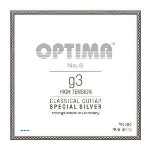Optima Strings NO6.SHT3 No.6 Special Silver G3 High 3弦 バラ弦 クラシックギター弦×3本