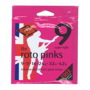 gTEh M^[ 3Zbg R9 Roto Pinks NICKEL SUPER LIGHT 9-42 GLM^[×3Zbg ROTOSOUND