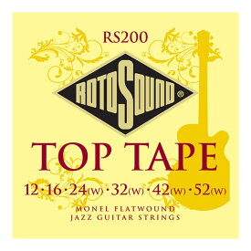 ロトサウンド ギター弦 6セット RS200 Top Tape Flatwound Electric Guitar 12-52 エレキギター弦×6セット ROTOSOUND