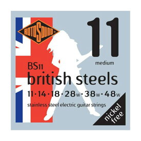 ロトサウンド ギター弦 6セット BS11 British Steels Medium 11-48 エレキギター弦×6セット ROTOSOUND