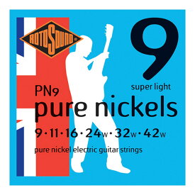 ロトサウンド ギター弦 3セット PN9 Pure Nickel Super Light 9-42 エレキギター弦×3セット ROTOSOUND