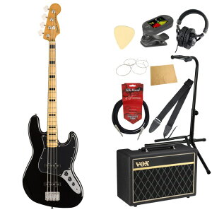 �X�N���C���[/�X�N���C�A Squier Classic Vibe '70s Jazz Bass BLK MN �G���L�x�[�X VOX�A���v�t�� ����10�_ ���S�҃Z�b�g
