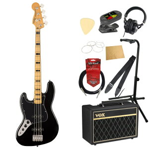 �X�N���C���[/�X�N���C�A Squier Classic Vibe '70s Jazz Bass LH BLK MN �������p �G���L�x�[�X VOX�A���v�t�� ����10�_ ���S�҃Z�b�g
