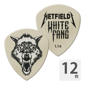 JIM DUNLOP PH122 1.14mm Hetfield'S White Fang Custom Flow Pick M^[sbN×12