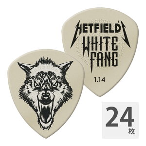 JIM DUNLOP PH122 1.14mm Hetfield'S White Fang Custom Flow Pick �M�^�[�s�b�N×24��