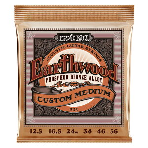 アーニーボール ERNIE BALL 2143 EARTHWOOD CUSTOM MEDIUM 125-56 PHOSPHOR BRONZE アコースティックギター弦×3セット