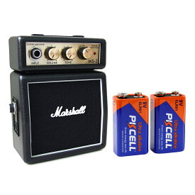 マーシャル MARSHALL MS2 Mighty Mini 小型ギターアンプ 9V電池セット