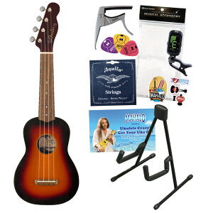 tF_[ Fender Venice Soprano Ukulele 2TS WN \vmEN S҃Zbg